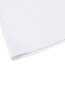 Manfinity Camiseta de manga corta casual con gráfico de letras para hombre en verano - Blanco - Ver 4