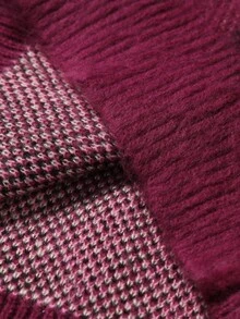 Manfinity ZONE917 Men's Autumn/Winter Fashion Contrast Color Pattern Knitted Vest - Multicolor - View 3