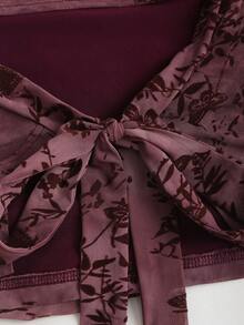 Sweetra New Autumn Mesh Flocked Retro Bowknot Design Y2K Sexy Camisole For Women, Daily Wear