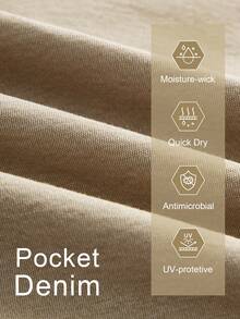 Flexra Women's Casual Outdoor Denim Cargo Skirt Outdoor  For Hiking Sun Protection Lightweight Quick Dry Hiking Outfits For Women Skirts With Pockets Cargo Skirts