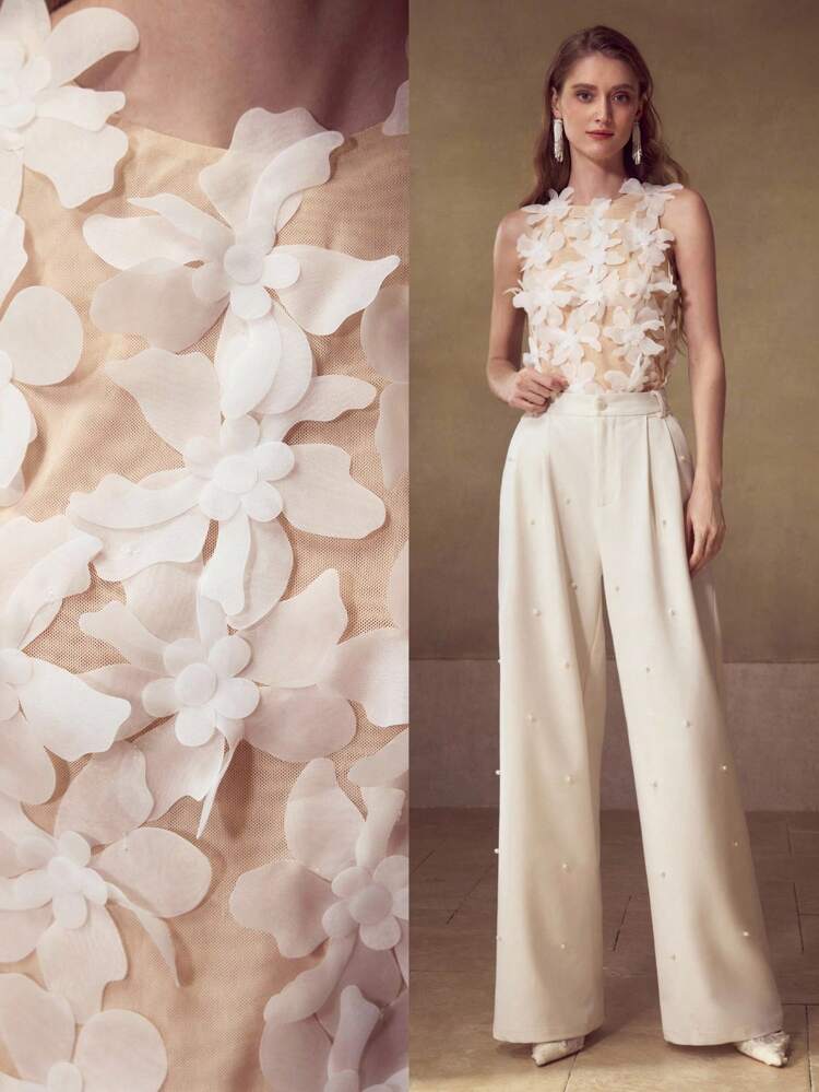 SLIM FIT APPLIQUES TANK TOP