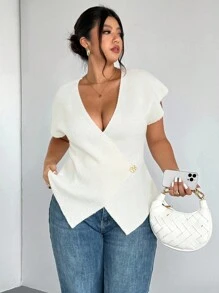 Firerie Elegant White Fitted Vest Jacket For Women, Sophisticated Autumn Everyday Chic Unique X-Shaped Silhouette Design, Stylish Spring Summer, Fall/Winter - White - View 8