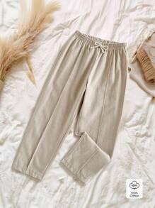 Vintaside Kids Young Boys Casual Soft Woven Drawstring Waist Pants, Countryside Style, Spring/Summer