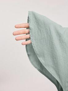 Veilorie 2件套女士纯色长袖衬衫和休闲裤 - 綠色 - 查看 8