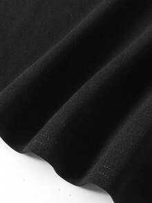 SHEIN Vestido casual minimalista y cómodo con mangas abullonadas y cintura ceñida para niña preadolescente