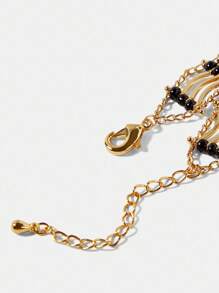 MOTF PREMIUM 18K GOLD PLATED ELEGANT PEARL BRACELET FOR WOMEN - Yellow Gold - View 8