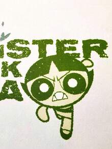 THE POWERPUFF GIRLS X SHEIN Buttercup Pattern Water - Absorbent And Anti - Slip Diatomite Carpet Pad - Multicolor - View 6