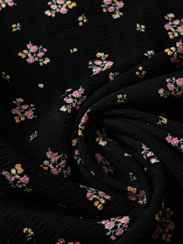 Linhara Blusa de manga raglán con textura y estampado floral de cuello redondo para mujer talla grande, blusa de verano estilo boho occidental con mangas farol, casual con estampado floral para vacaciones de verano y primavera 2026 - Multicolor - Añade 5