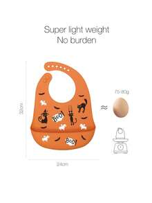 Cozy Pixies 1-Piece Baby Bib Halloween Model, Washable And Easy To Clean (One Of The Three Will Be Shipped Randomly) - Multicolor - View 6
