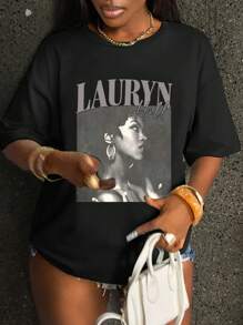 INAWLY Solva Women's Simple Round Neck Short Sleeve T-Shirt, Fashionable For Summer