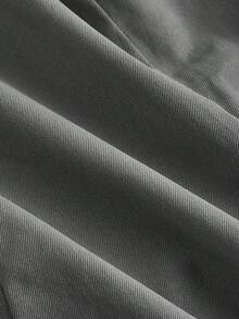 SHEIN MOD 2 件套灰色双排扣 V 领背心和裤子套装，办公室着装，复古优雅风格，学院时尚，职业，教堂女装 - 灰色 - 查看 4