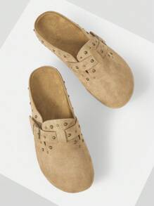 Minimalana 时尚圆头通勤舒适室内办公室旅行夏季 - 卡其色 - 查看 5