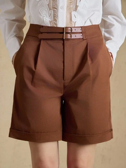 Briarwyn 女士夏季休闲纯色宽松短裤、秋装、返校服、复古风女装、女士教师装