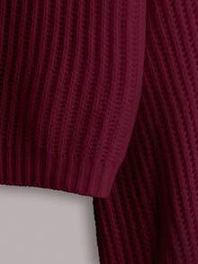 White Lantern Sleeve Button Front Rib Knit Cardigan