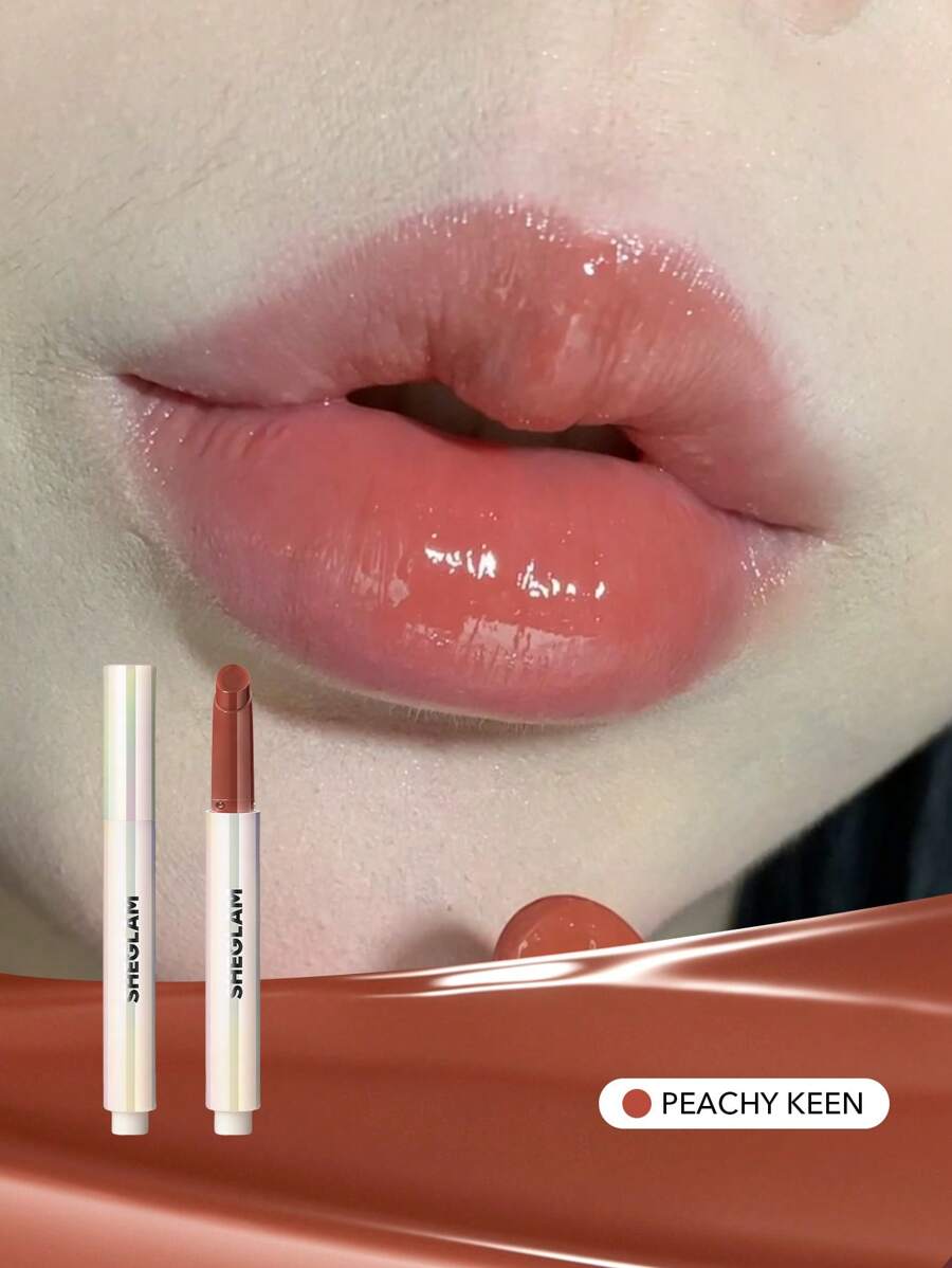 SHEGLAM Pout-Perfect Shine Lip Plumper-Peachy Keen Moisturizing Plumping Luciu De Buze Solid Non-Stick HrăNitor Lip Plumping Ser Ulei De Cocos Ruj Cosmetice Pentru Buze Brown Lip Plumper Absolvire Zi De NașTere Vacanță Vară Toamnă Y2K Elegant Modă Femei Marcă Machiaj Cosmetice FrumusețE Petrecere Plajă CăLăTorie Camping ÎN Aer Liber ȘCoală Campus Excursie Festivaluri Decor Cadou Cadou Trandafir Fată Cosplay Cel Mai Bun Culoare Farmec Atmosferă