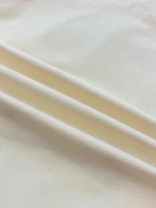 少女白色针织休闲个性修身短裤短袖圆领可爱猫咪图案印花T恤，适合居家休闲、购物、午餐、派对 - 杏色 - 查看 7