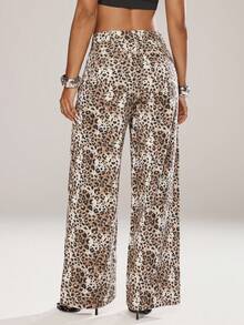 Jeanoix 女士豹纹时尚牛仔裤 - 彩色 - 查看 4