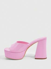 CUCCOO SZL Women's Fashion Waterproof Platform High Heel Sandals, Summer - Pink - View 7
