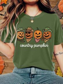 EMERY ROSE 大码万圣节 T 恤、大码街头图案 T 恤、休闲夏季上衣、度假风