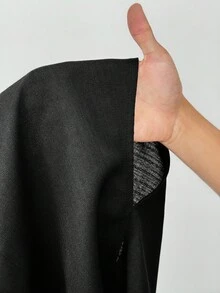 SHEIN Tall 女士优雅办公室套装、上衣和裤子黑色长裤套装，女士黑色阔腿裤套装，秋冬 - 酒紅色 - 查看 10