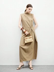 CUCCOO BIZCHIC 女士花卉图案金属装饰时尚高跟凉鞋 - 咖啡棕 - 查看 8