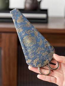 多用复古家用剪刀不锈钢 3 件套钢刀片适用于缝纫工艺品/家居装饰/手工制作学生办公室使用。带保护套的装饰流苏剪刀