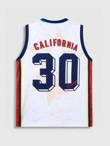 ROMWE MEN Street Life Boys' Random Print Sleeveless Tank Top