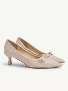 CUCCOO CHICEST Women's Fashionable And Elegant High Heel Pumps - Apricot - View 2