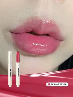 SHEGLAM ملمع الشفاه Pout-Perfect Shine Lip Plumper-Spring Fever مرطب وممتلئ للشفاه صلب غير لاصق ومصل مغذي لتكبير الشفاه بزيت جوز الهند أحمر شفاه مستحضرات تجميل الشفاه أرجواني وردي ساخن روج,ملمع شفاه شفاف علامة تجارية جمال مكياج مستحضرات تجميل للنساء الفتيات مثالي لفصل الخريف الشتاء مثالي ل- Y2K أزياء أنيقة هدية حفلة جاهز أفضل لون