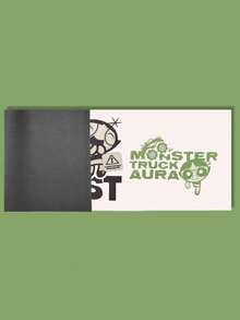 THE POWERPUFF GIRLS X SHEIN Buttercup Pattern Water - Absorbent And Anti - Slip Diatomite Carpet Pad - Multicolor - View 2