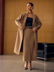 MOTF PREMIUM 羊毛单排扣大衣