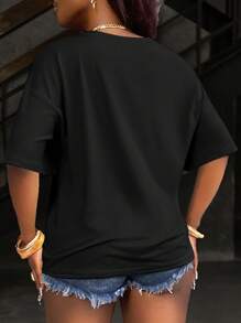 INAWLY Solva Women's Simple Round Neck Short Sleeve T-Shirt, Fashionable For Summer