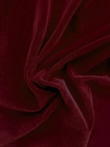 Franclia Women's Solid Color Long Sleeve Velvet Casual Single-Breasted Blazer For Work Fall Cloth For Women - Burgundy - View 4