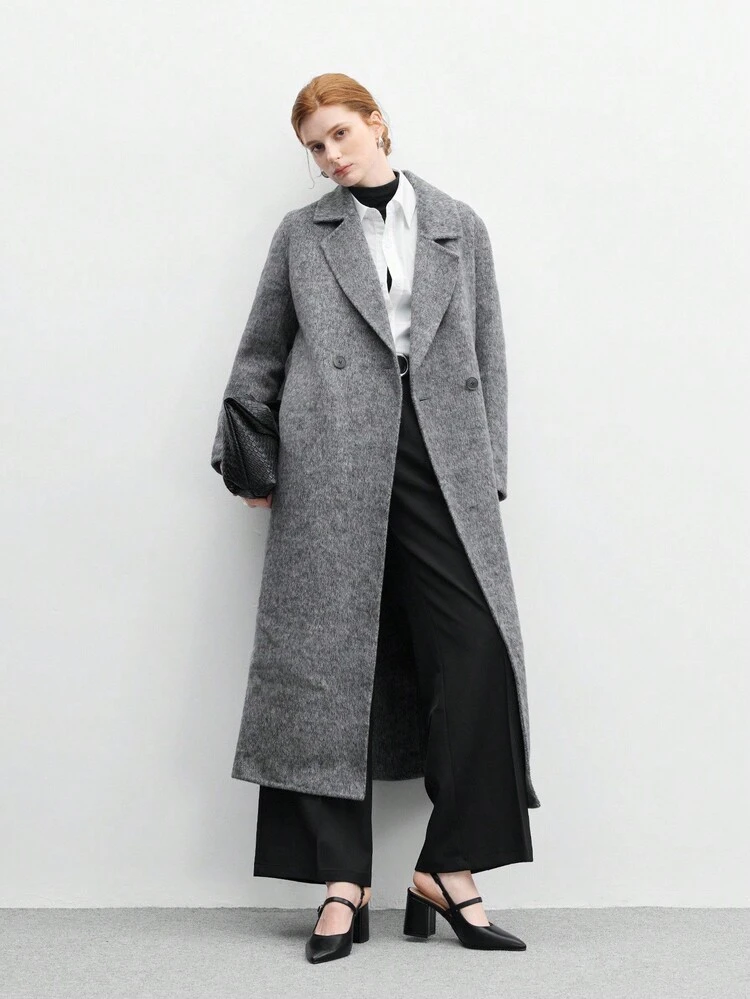 CUCCOO BIZCHIC Tacones altos de mujer con punta puntiaguda, tacón grueso, correa de tobillo negra, elegante y versátil para ir y venir