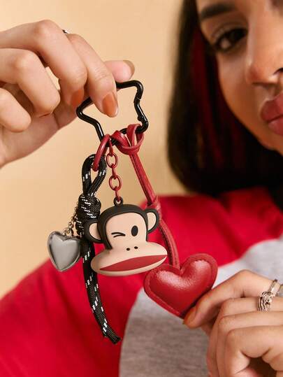 Paul Frank X SHEIN Fashion Bag Decoration Hanger, Personalized Gift