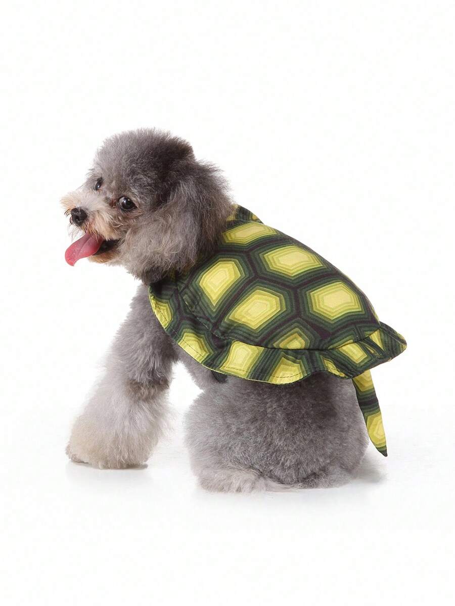 PETSIN 万圣节宠物乌龟服装可爱狗狗服装 - 綠色 - 查看 1