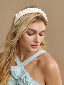 MOTF PREMIUM FAIXA DE CABEÇA COM FANTASIA DE PLANTAS - Branco - Ver 5