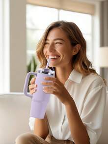 1pc Replacement 12 Inch Long Silicone Straw With Straw Cover,Compatible With 40 Oz 30 Oz Cup Tumbler,Reusable Silicone Straw