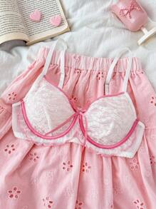 Đồ lót áo ngực ren vá gợi cảm dành cho nữ - Nhiều màu - Xem 6