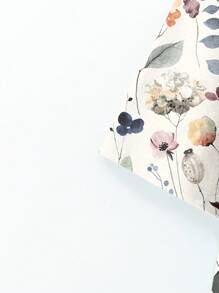 EMERY ROSE 碎花复古花卉图案休闲简约大码T恤，适合秋季