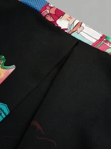 EMERY ROSE Váy chữ A in họa tiết đa năng thường ngày cỡ lớn dành cho nữ - Nhiều màu - Xem 3