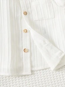 Cozy Pixies 男婴圆领长袖开衫上衣和松紧腰裤两件套；男婴格子套装；男婴亚麻套装；男童套装；男婴休闲套装；男婴感恩节套装；男婴长裤配衬衫；男婴千鸟格裤；男婴秋冬装 - 彩色 - 查看 5