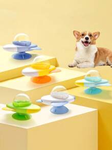 PETSIN 1 Stück automatischer Futterautomat für Haustiere, Katzen- und Hundespielzeug, interaktiver Leckerchen-Ball, Selbstunterhaltung und Langeweile-Erleichterung, intelligenter Futterspender zum Fressen und Spielen, Haustier-Spielzeug