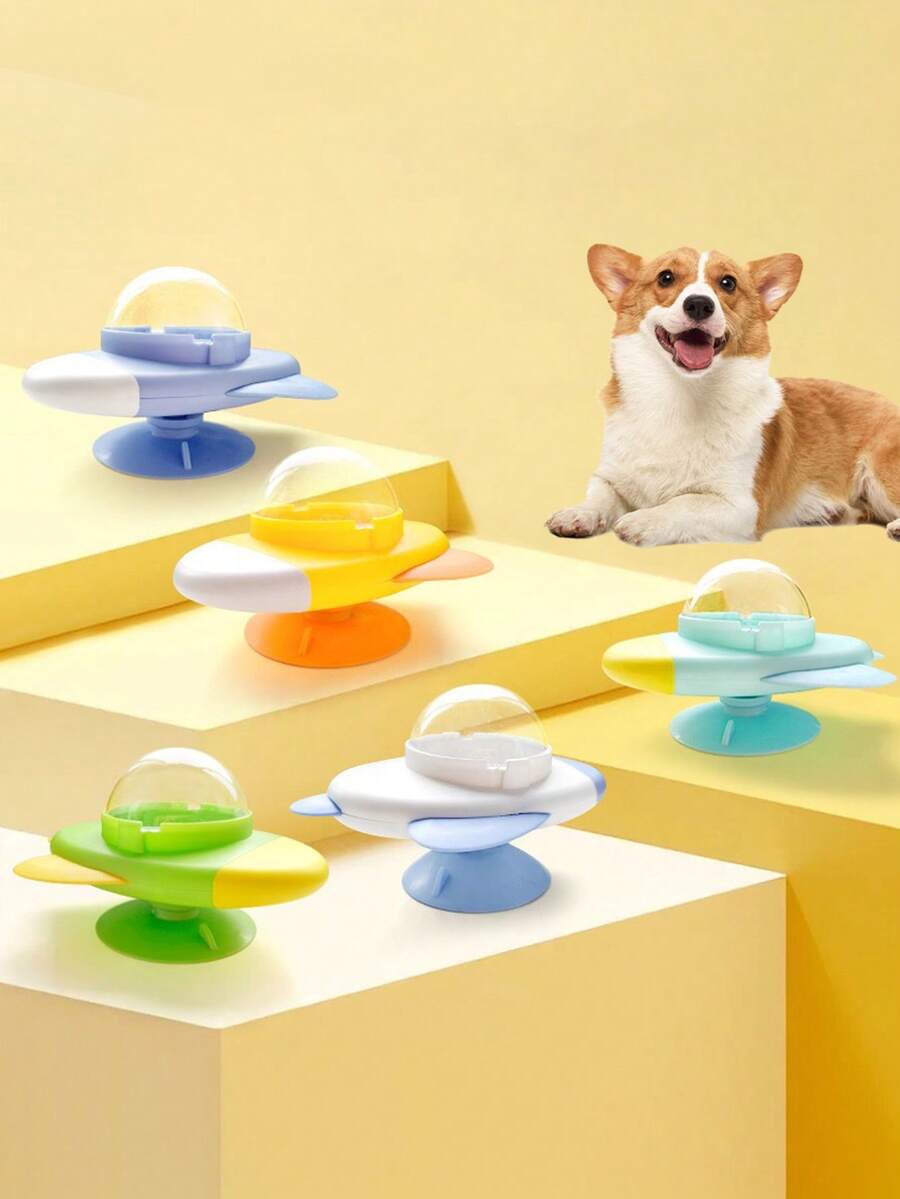 PETSIN 1 Stück automatischer Futterautomat für Haustiere, Katzen- und Hundespielzeug, interaktiver Leckerchen-Ball, Selbstunterhaltung und Langeweile-Erleichterung, intelligenter Futterspender zum Fressen und Spielen, Haustier-Spielzeug