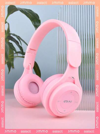 Macaron Head-Mounted Wireless Headphones Folding Telescopic HIFI Subwoofer Built-In Microphone Cheap Gift  Fashion New Year Valentine's Day Gift Wireless Headphones