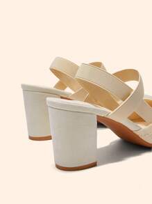 CUCCOO BASICS Tacones de aguja de uso diario de moda para mujer CUCCOO - Beis - Ver 5