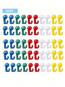 20/50 Count Push Pins, Thumb Tacks,Suitable For Cork Board,Wall Hanging, Bulletin Board, Christmas Decoration - Multicolor - View 21