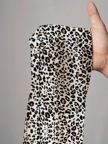 Slaydiva 女士休闲街头风格简约字母数字图案T恤，适合夏季，网眼面料，适合运动，街头风格，豹纹，蝴蝶结印花