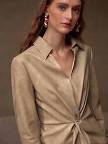 MOTF PREMIUM TWIST ZIPPER DRESS