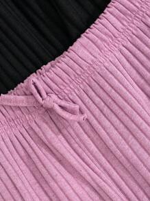 RueChic PLUS Conjunto de 3 piezas de prendas de dormir multicolor para mujer